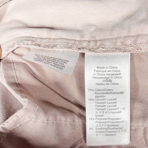 J Crew Womens 26 Light Pink Vintage Straight Jeans Garment Dyed Denim Pale Bloom - Picture 9 of 13